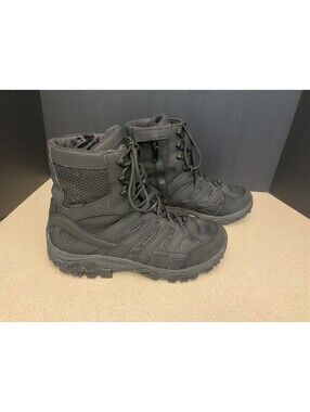 Mens Merrell MOAB 2 TACTICAL Waterproof Side Zip 8” Boots. Size 10.5 Wide. Nice!